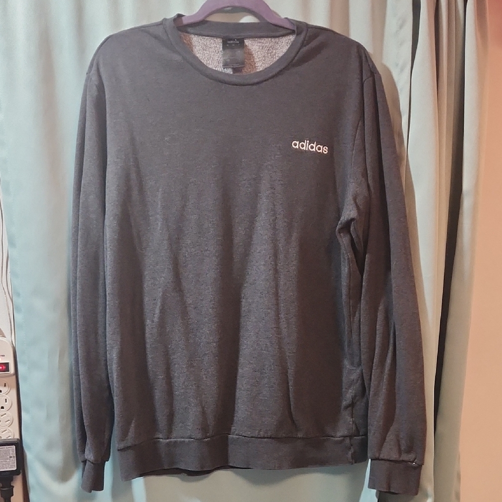 Adidas Dark Gray Crewneck Sweatshirt